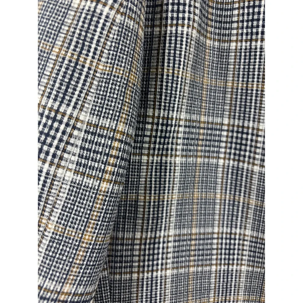Vintage Campus Togs Glen Plaid Blazer Blue Grey Tan Men Sport Coat Scarsdale XXL